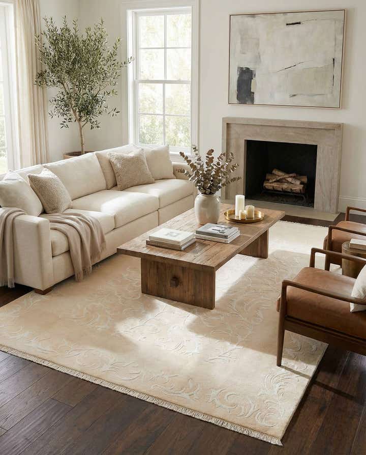 6' 6 x 9' 11 Hand Knotted Darya Wool Rug