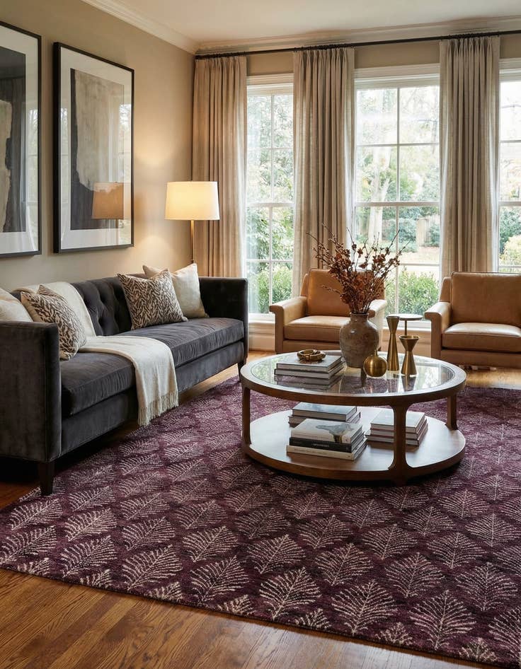 Detail image of 5' 5 x 7' 8  Hand Knotted Darya Wool Rug