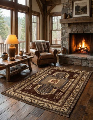4' 8 x 6' 5 Hand Knotted Kars Wool Rug