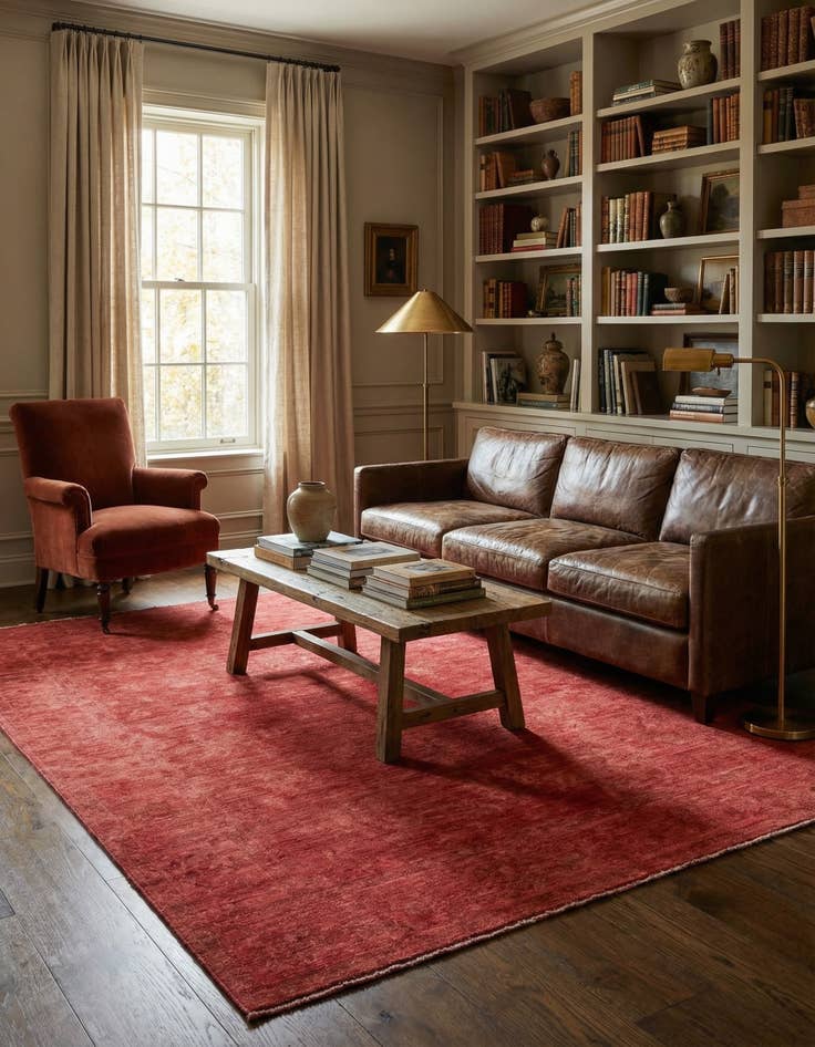 Detail image of 5' 4 x 7' 7  Hand Knotted Over-Dyed Ziegler Rug