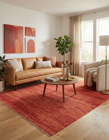 6' 9 x 9' 10 Hand Woven Kilim Modern Wool Rug