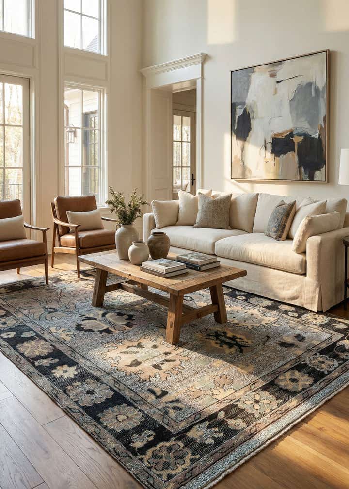 8' 7 x 11' 10 Hand Knotted Moroccan Wool Rug