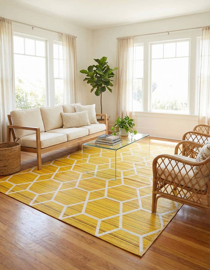 Detail image of 7' 10 x 10'  Washable Vista Breeze Indoor / Outdoor Rug