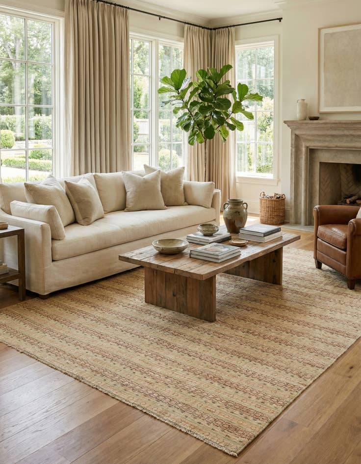 Detail image of 8' x 10' 1  Hand Knotted Darya Wool Rug