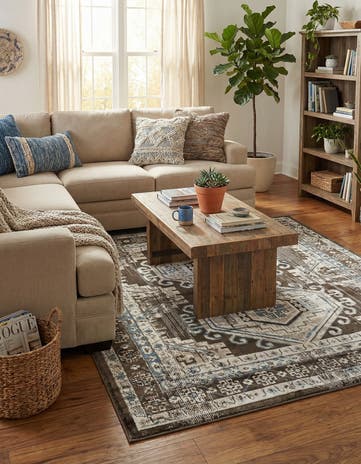 5' 3 x 5' 3 Charlotte Square Rug