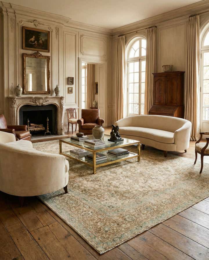 9' 4 x 12' 6 Hand Knotted Ultra Vintage Persian Wool Rug