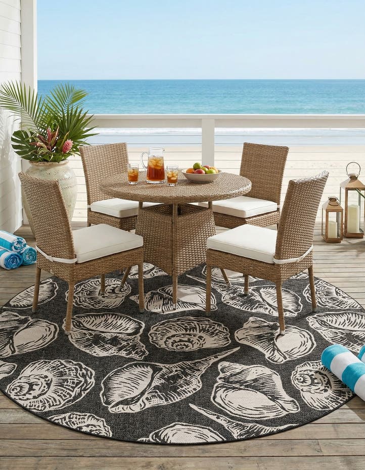 10' x 10' Easy-Clean Coastal Indoor / Outdoo...