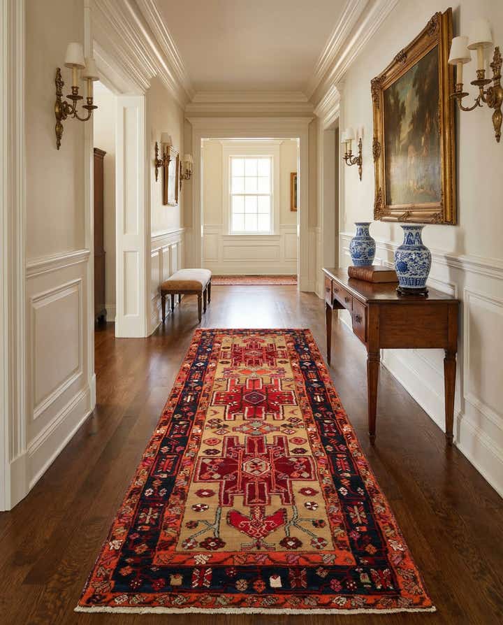 4' 1 x 10' Hand Knotted Darjazin Persian Wool Runner Rug