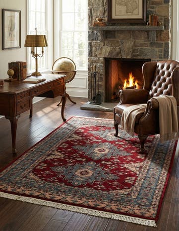 4' 2 x 6' Hand Knotted Bokhara Oriental Wool Rug