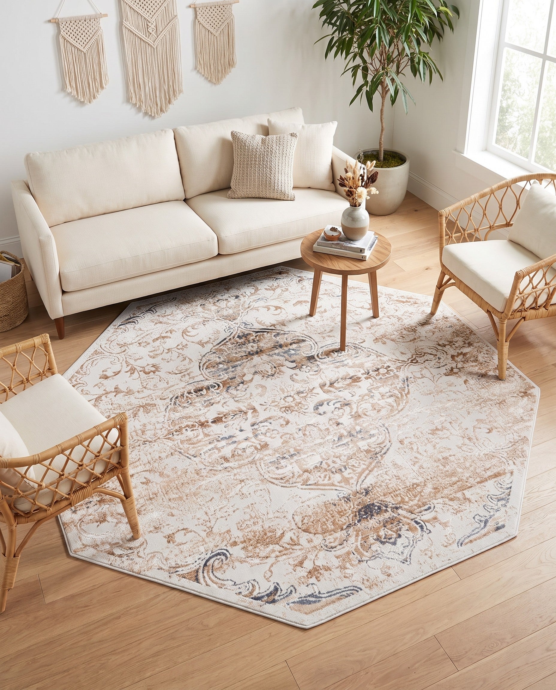 7' 10 x 7' 10 Highbury Octagon Rug