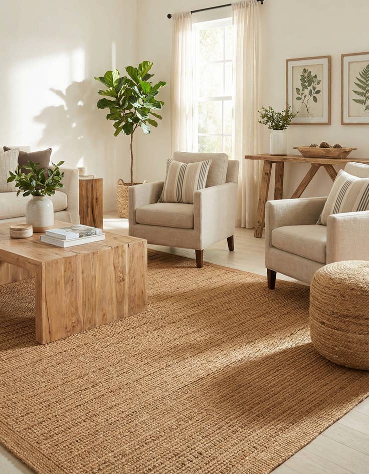 Detail image of 8' x 11' 4  Washable Border Indoor / Outdoor Rug