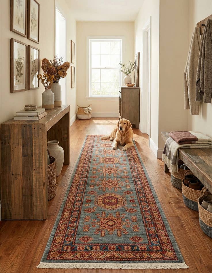 Detail image of 2' 7 x 13' Serapi Runner Rug