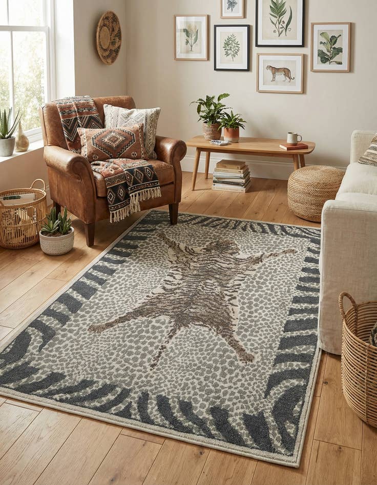 Detail image of 4' x 6' Safari Rug