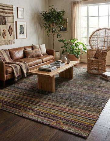 7' 8 x 9' 10 Hand Knotted Moroccan Wool Rug