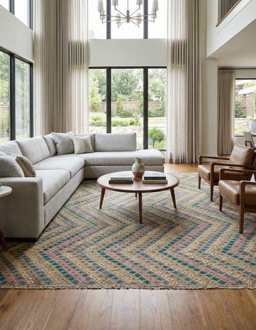 10' 3 x 12' 11 Hand Woven Kilim Modern Wool Rug