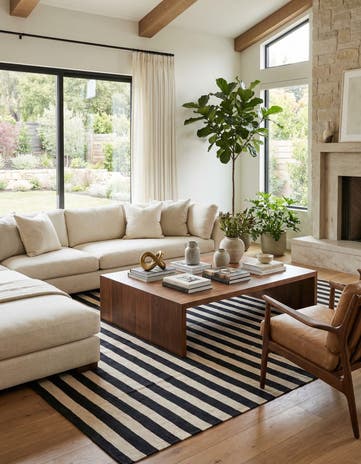 8' 3 x 9' 9 Hand Woven Kilim Modern Wool Rug