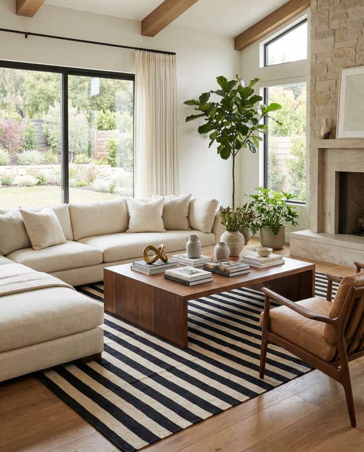 8' 3 x 9' 9 Hand Woven Kilim Modern Wool Rug