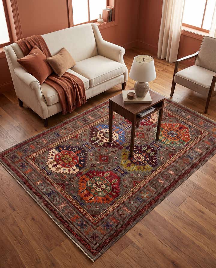 4' 2 x 6' 2 Hand Knotted Ariana Ziegler Rug