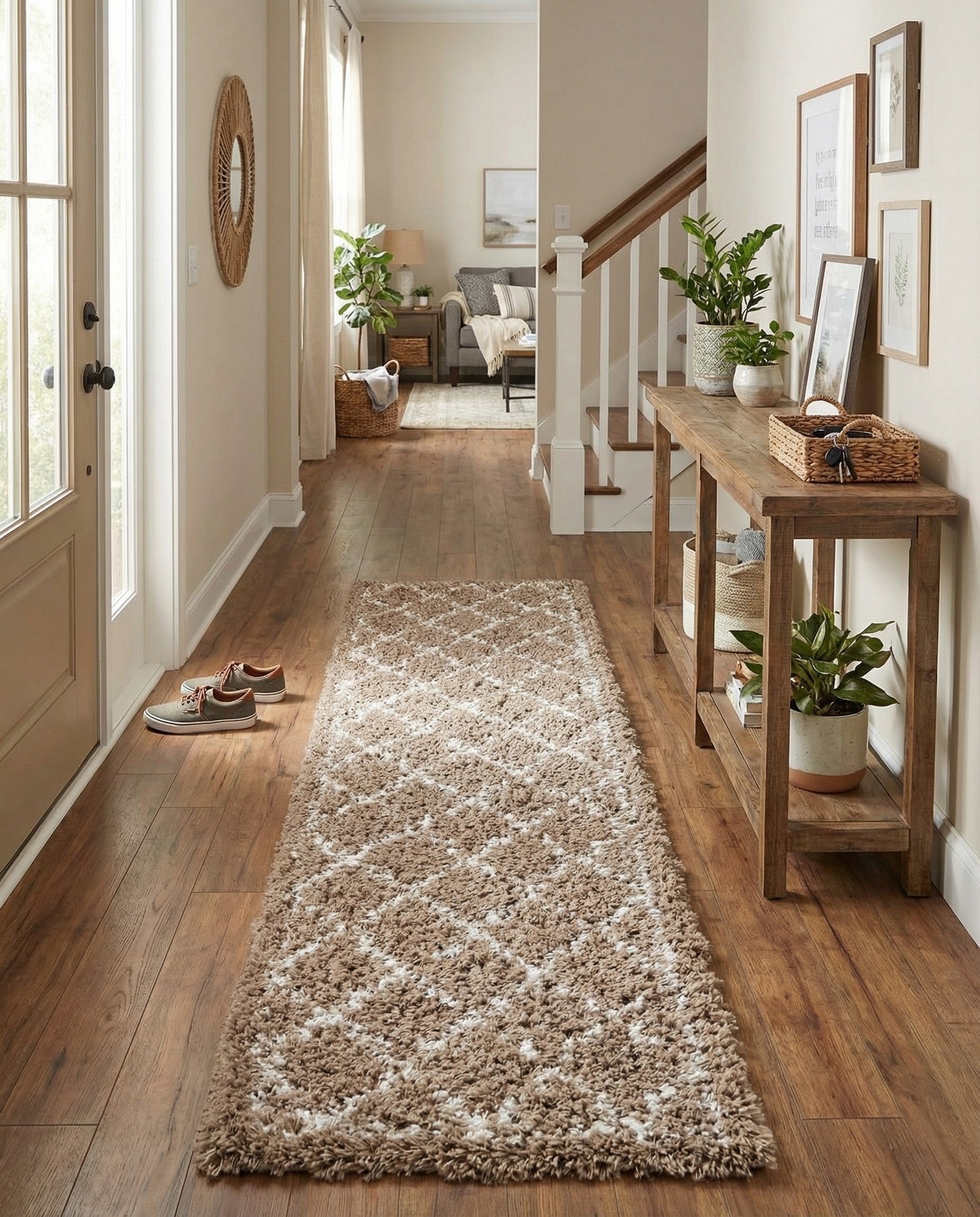  2' 7 x 10' Infinity Shag Runner Rug