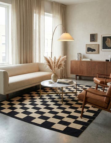 6' x 7' 8 Hand Woven Kilim Modern Wool Rug