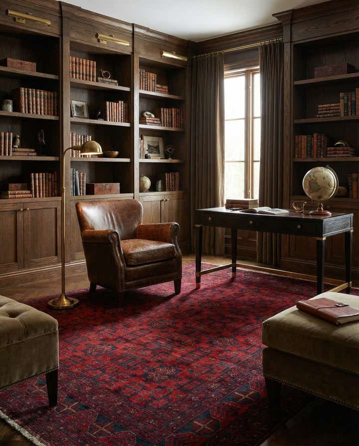 6' 9 x 10' Hand Knotted Khal Mohammadi Wool Rug