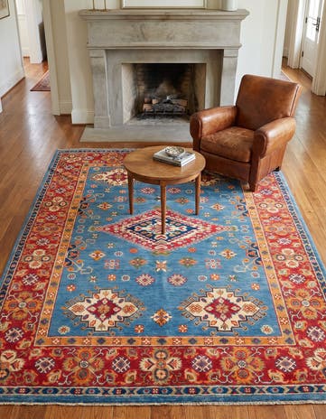 5' 1 x 6' 8 Hand Knotted Kazak Rug
