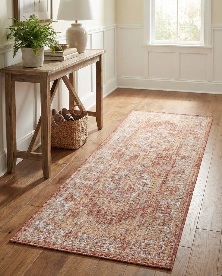 Detail image of 2' x 6' Easy-Clean Traditional Indoor / Outdoor Runner Rug
