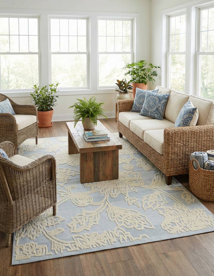 Detail image of 7' 10 x 10'  Washable Aruba Indoor / Outdoor Rug