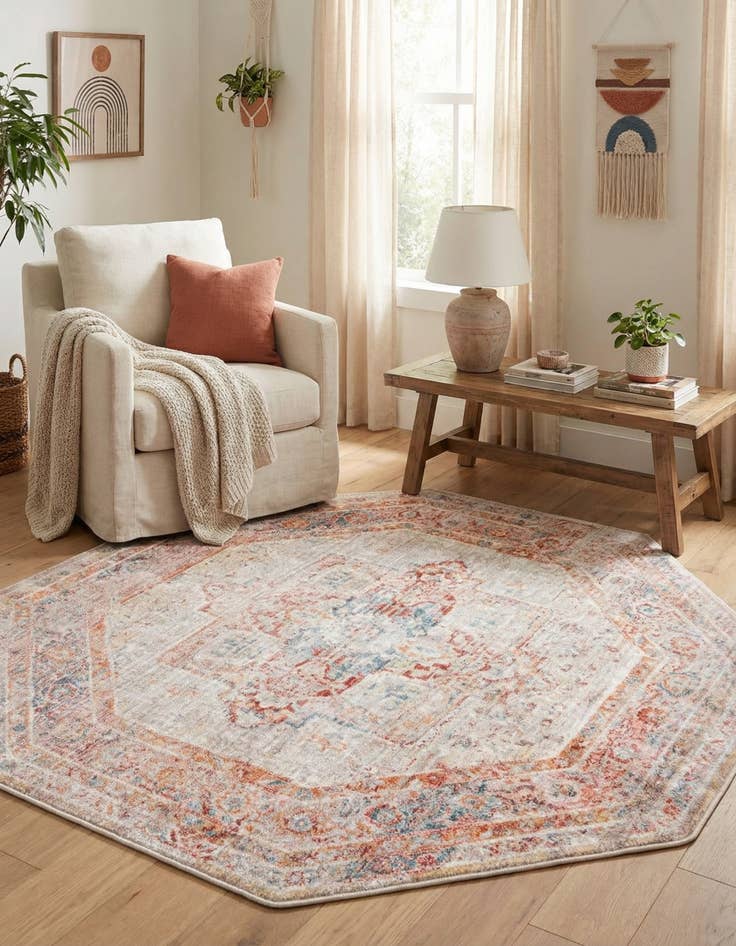 Detail image of 4' x 4' Noble Octagon Rug