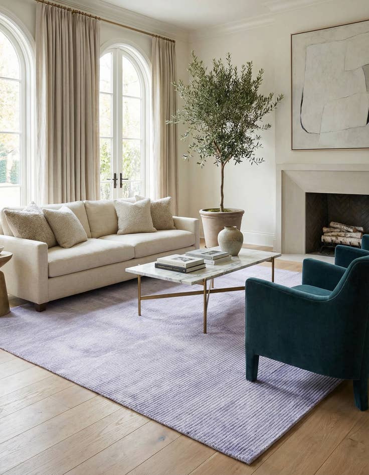 Detail image of 4' 11 x 6' 9  Hand Knotted Darya Wool Rug