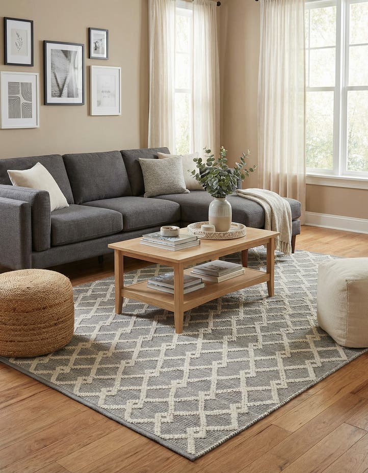 6' 1 x 9' Hand Knotted Jill Zarin Dorset Rug