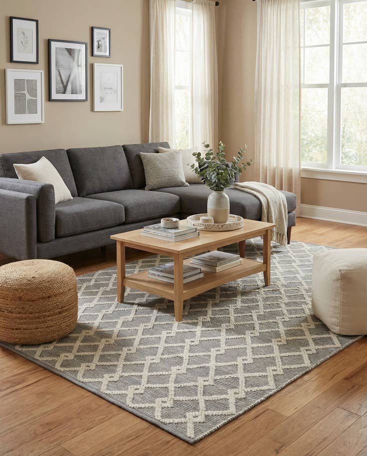 Detail image of 6' 1 x 9' Hand Knotted Jill Zarin Dorset Rug