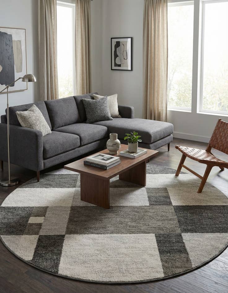 Detail image of  7' 10 x 7' 10 Equinox Round Rug