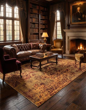 7' 4 x 10' 10 Vintage Royal Wool Rug