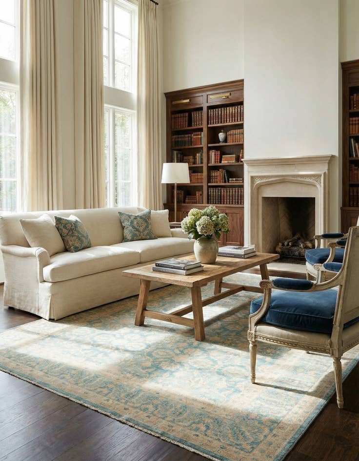 Detail image of 8' 6 x 11' 5 Ziegler Wool Rug