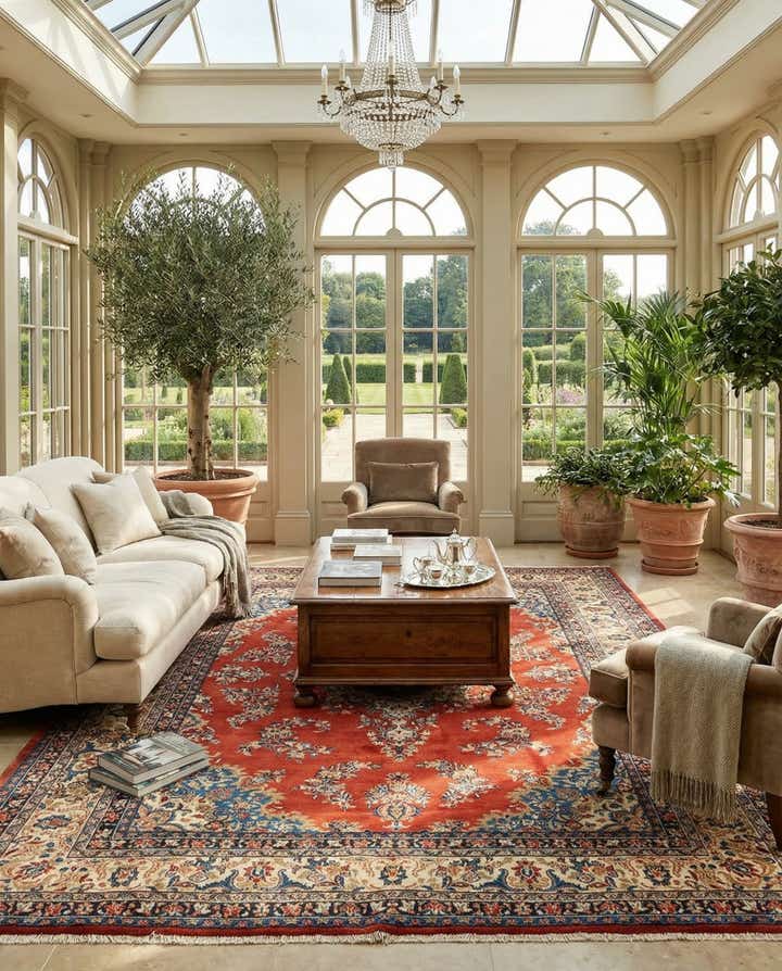 8' 10 x 12' Kashan Wool Rug