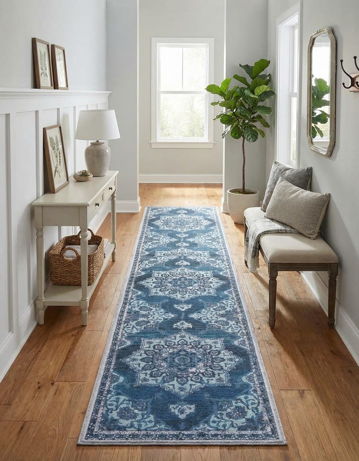 2' x 10' Washable Francesca Runner Rug