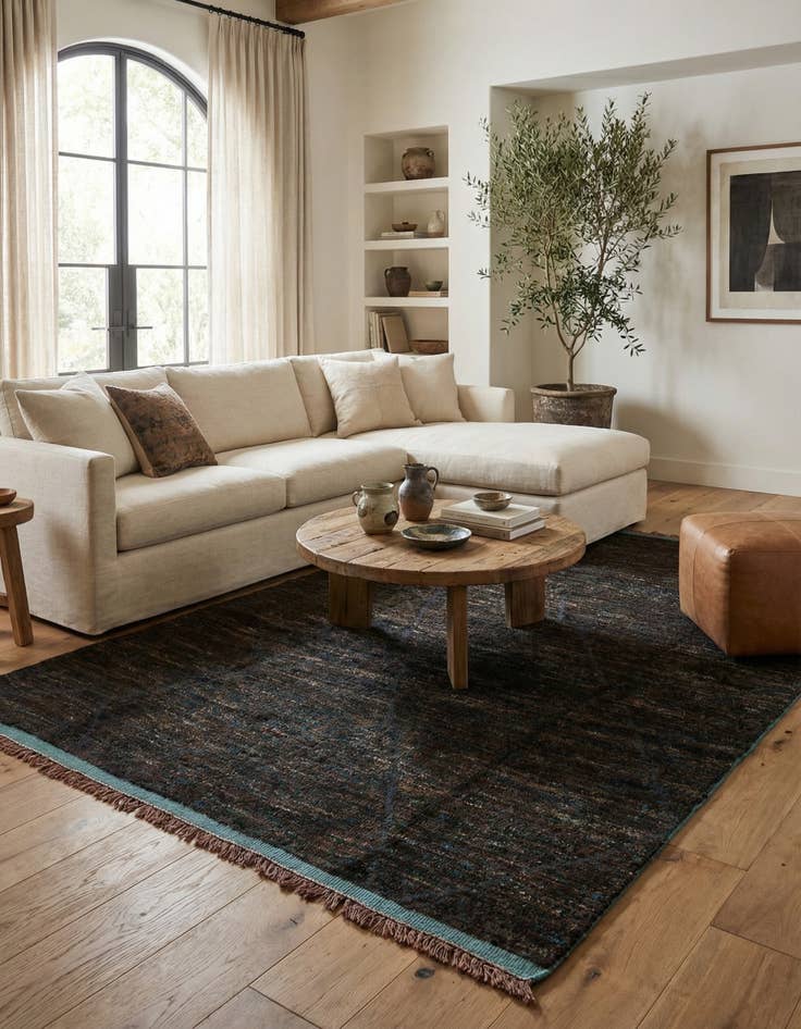 Detail image of 7' 9 x 10' 6  Hand Knotted Moroccan Wool Rug