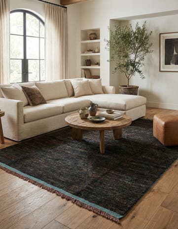 7' 9 x 10' 6 Hand Knotted Moroccan Wool Rug