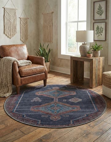 4' x 4' Washable Sisu Round Rug