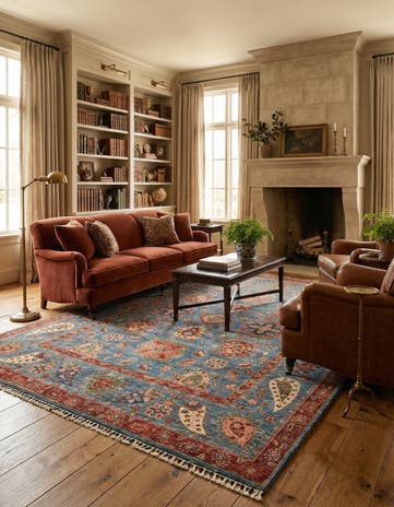 5' 8 x 8' 1 Hand Knotted Ariana Ziegler Rug