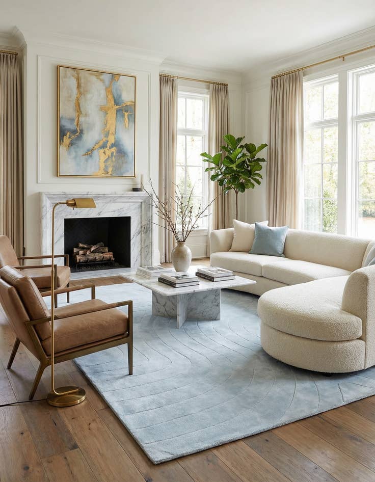 Detail image of  8' 2 x 11' 6  Hand Knotted Darya Wool Rug