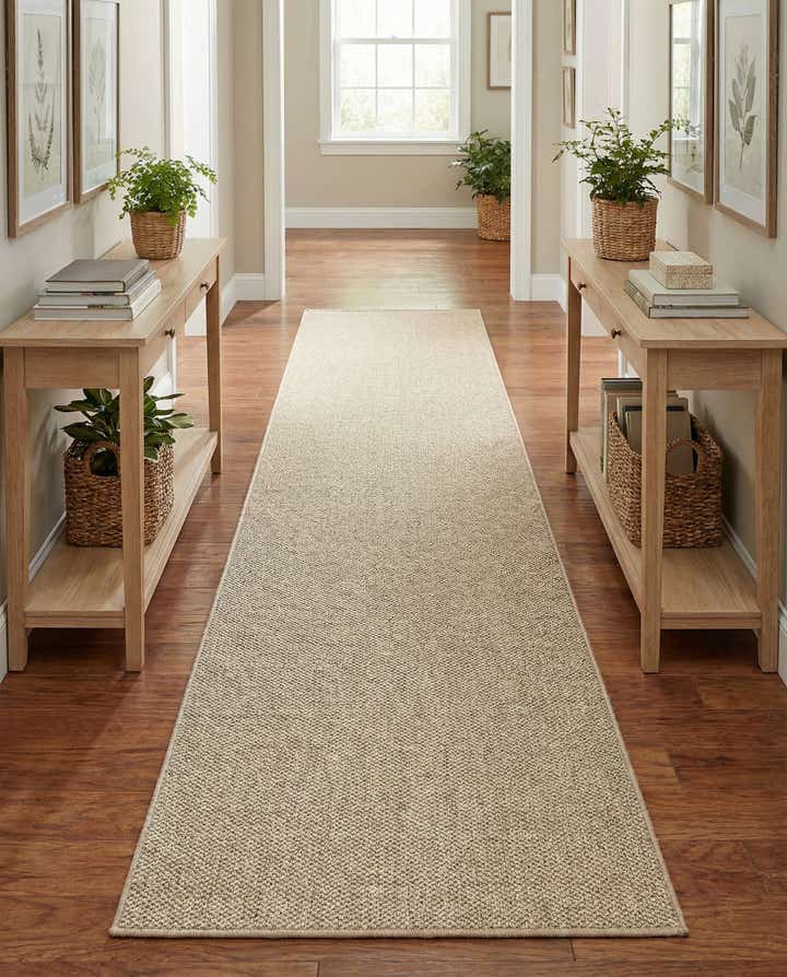 2' 7 x 12' Easy-Clean Solid Indoor / Outdoor Runner Rug