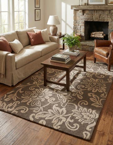 5' 1 x 8' Agra Wool Rug