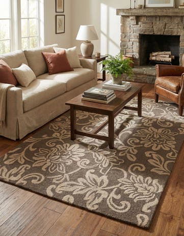 5' 1 x 8' Agra Wool Rug