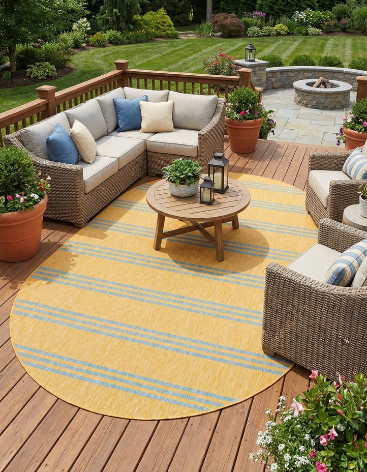 7' 10 x 10' Easy-Clean Jill Zarin Anguilla Ind...