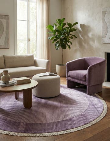 6' 5 x 6' 5 Hand Knotted Darya Wool Round Rug