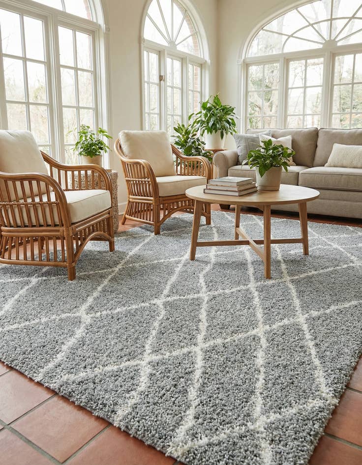 Detail image of  7' 10 x 11' Soft Touch Shag Rug