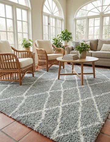 Cloud Gray Soft Touch Shag Rug