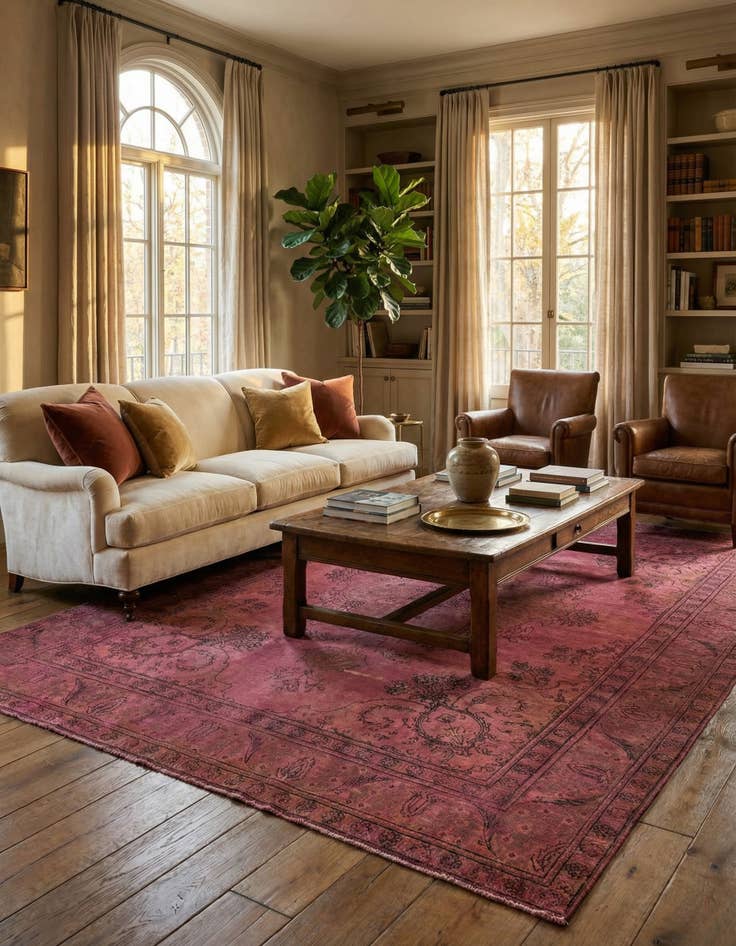 Detail image of 9' 3 x 12' 8  Hand Knotted Ultra Vintage Persian Wool Rug